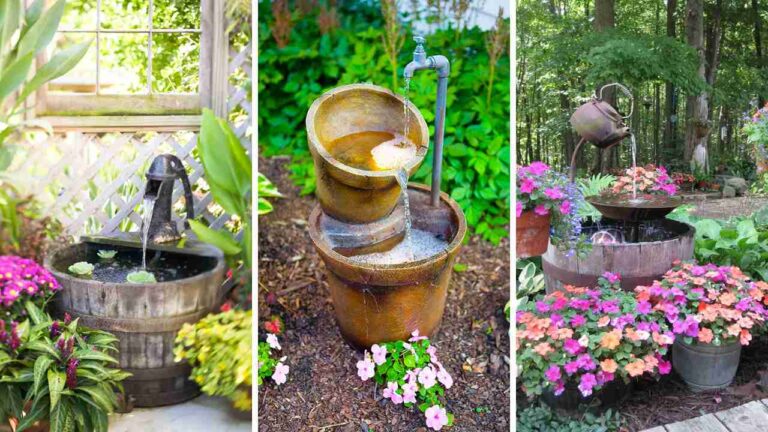 23 Creative Homemade Water Fountain Ideas to Enhance Your Garden