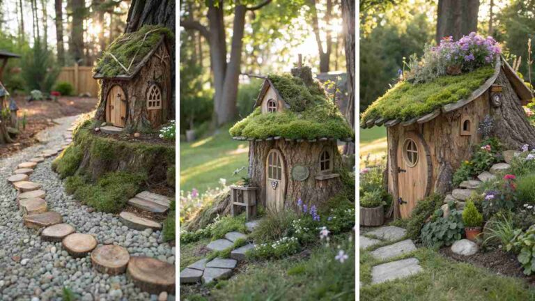 19 Adorable Tree Stump Fairy House Ideas You’ll Love