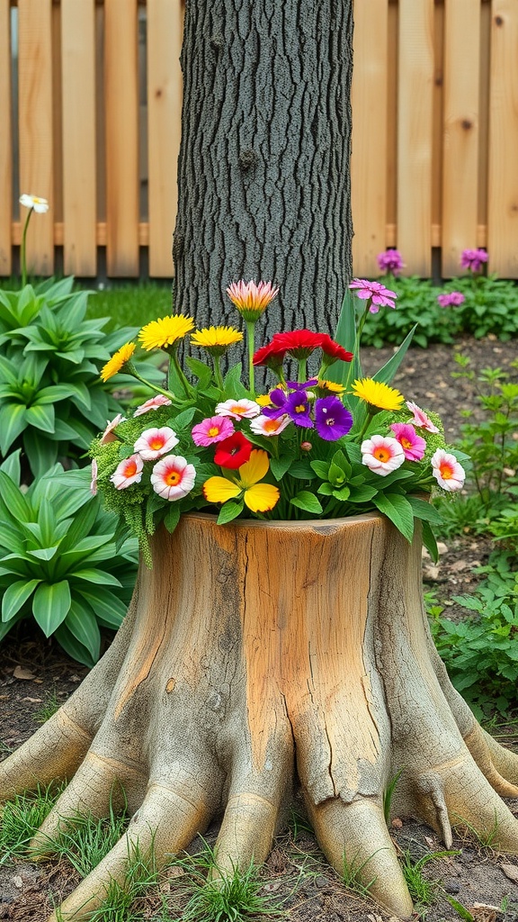 21 Creative Tree Stump Ideas for Your Garden Decor