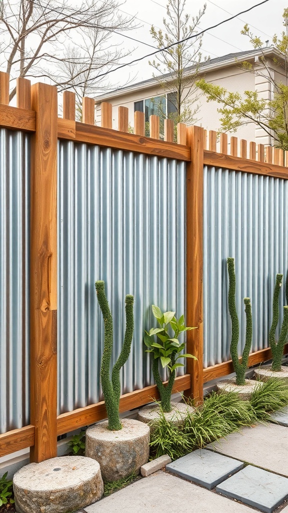 19 Stunning Corrugated Metal Fence Ideas for a Modern Outdoor Space