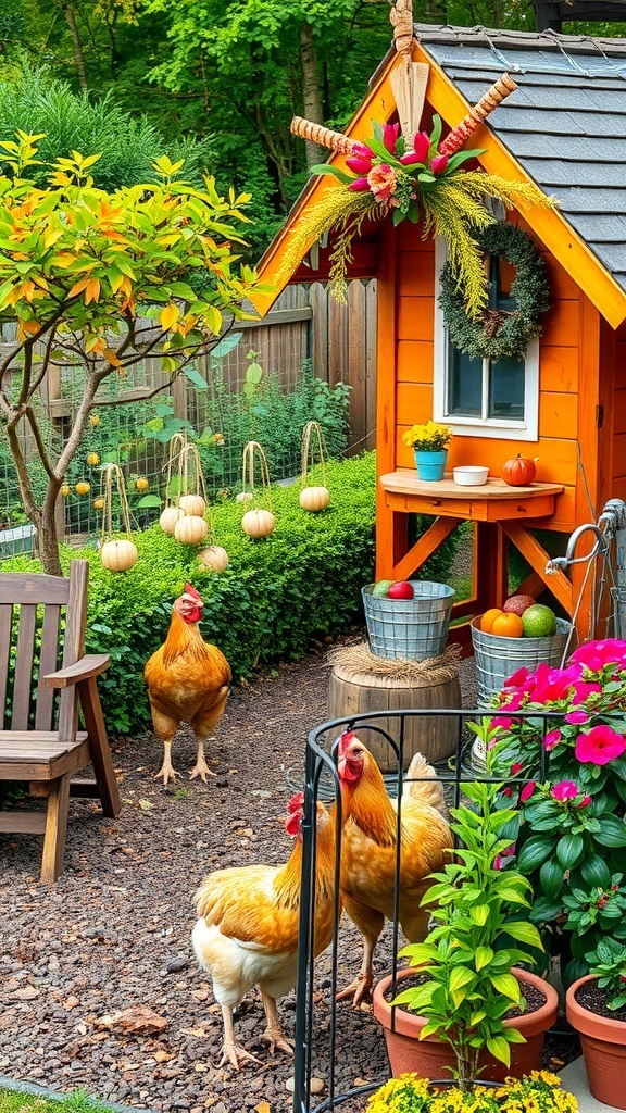25+ Creative Chicken Coop and Garden Layout Ideas