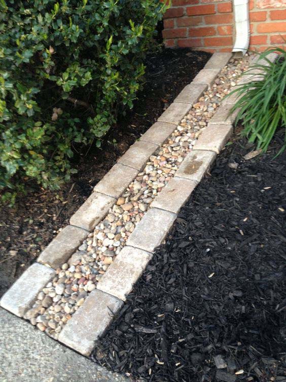 Edged Gravel Trench