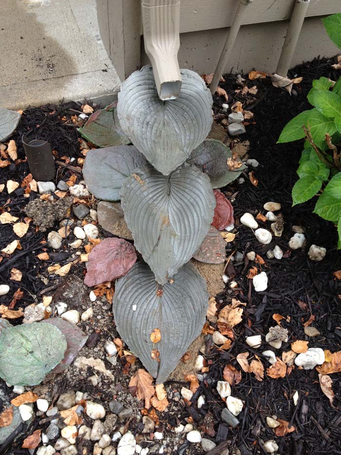 Cast Concrete Leaf Steppers