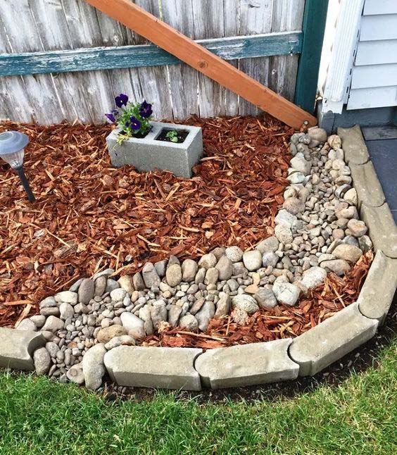Curved Block Garden Border